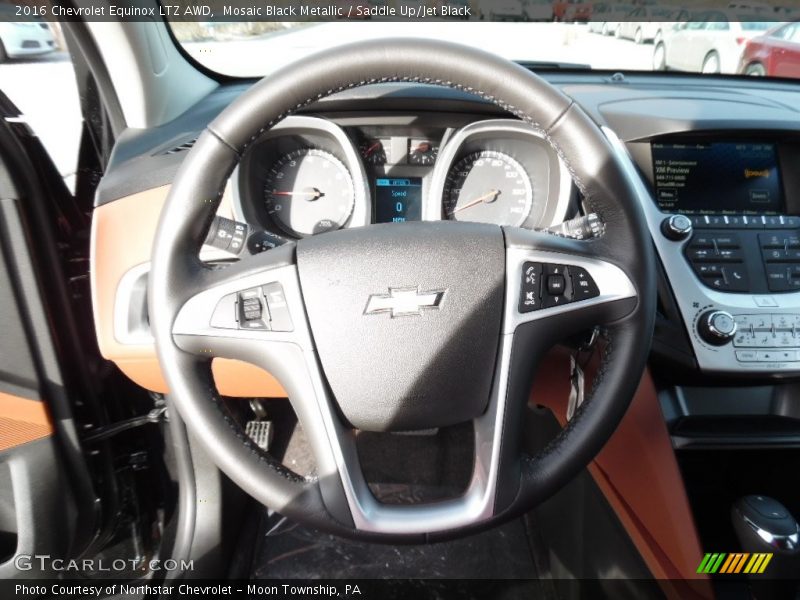 Mosaic Black Metallic / Saddle Up/Jet Black 2016 Chevrolet Equinox LTZ AWD