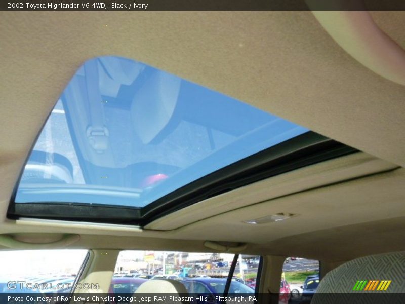 Black / Ivory 2002 Toyota Highlander V6 4WD