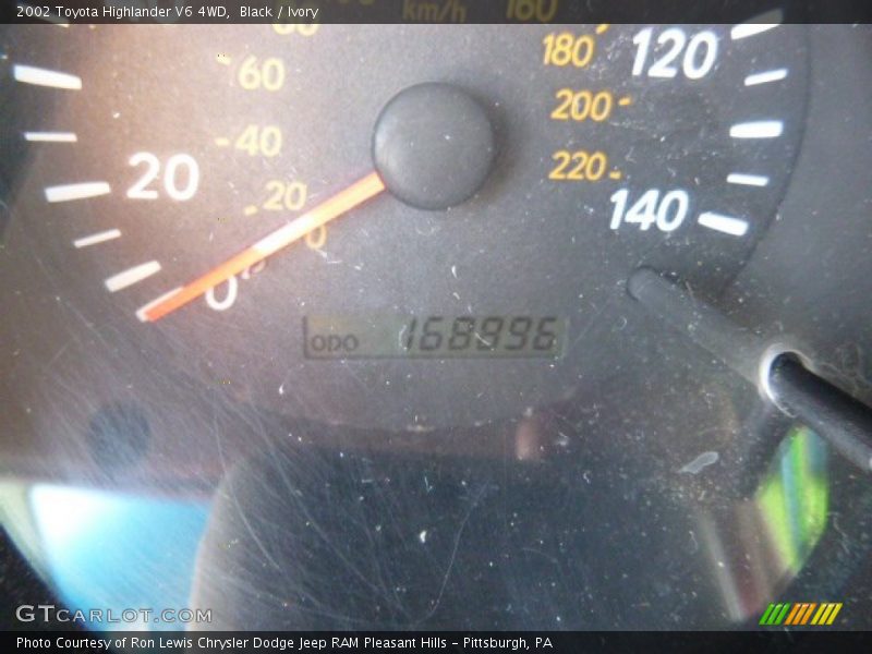 Black / Ivory 2002 Toyota Highlander V6 4WD