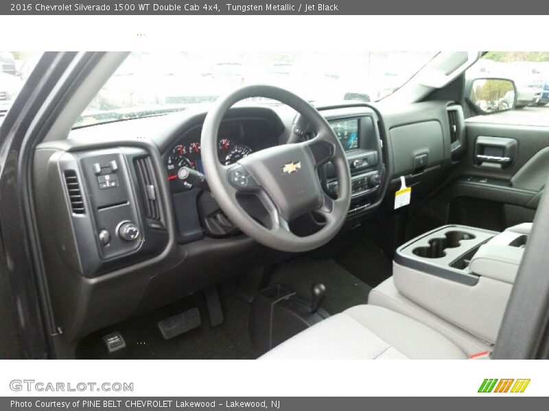 Tungsten Metallic / Jet Black 2016 Chevrolet Silverado 1500 WT Double Cab 4x4