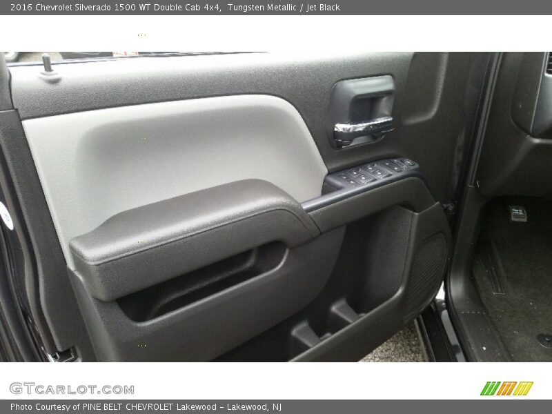 Tungsten Metallic / Jet Black 2016 Chevrolet Silverado 1500 WT Double Cab 4x4