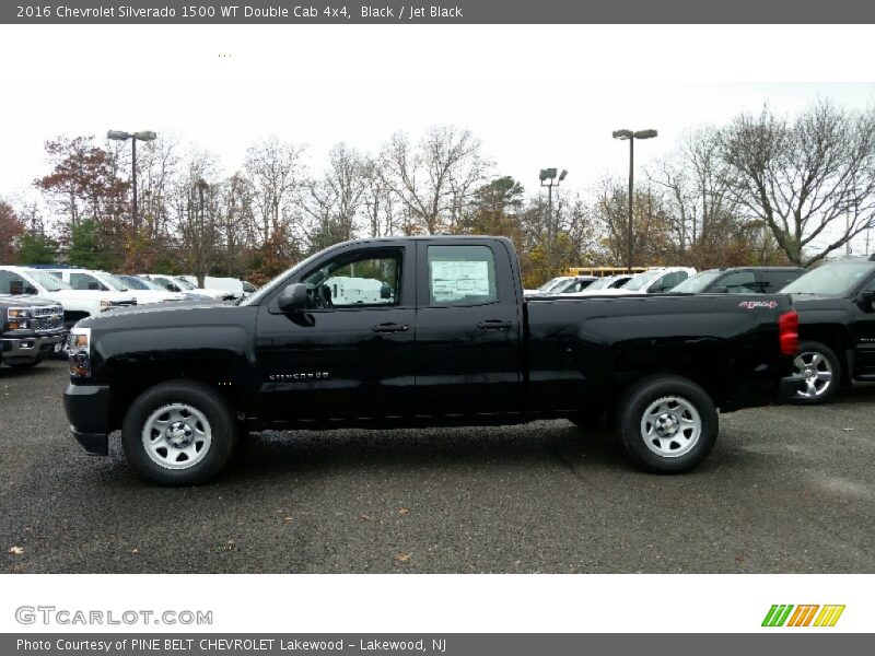 Black / Jet Black 2016 Chevrolet Silverado 1500 WT Double Cab 4x4
