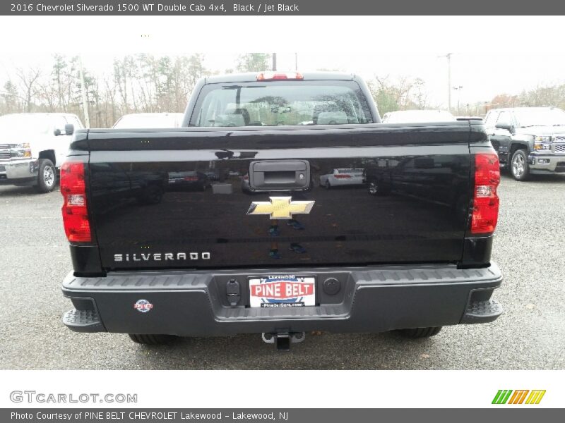 Black / Jet Black 2016 Chevrolet Silverado 1500 WT Double Cab 4x4