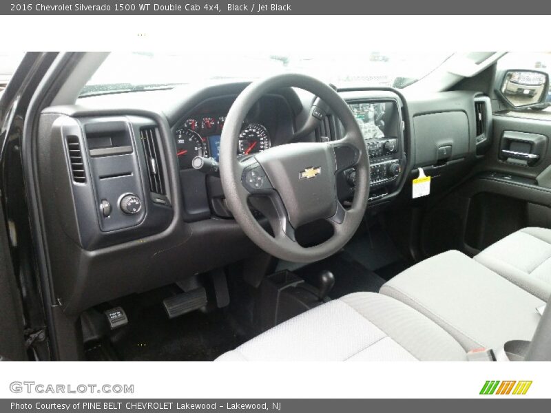 Black / Jet Black 2016 Chevrolet Silverado 1500 WT Double Cab 4x4