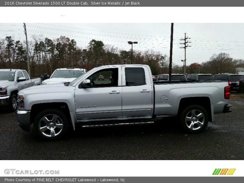 Silver Ice Metallic / Jet Black 2016 Chevrolet Silverado 1500 LT Double Cab