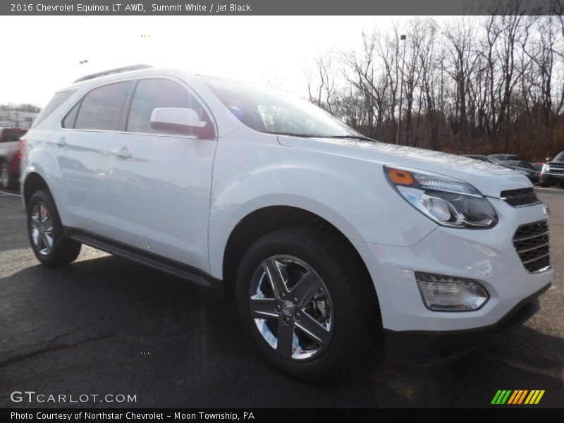 Summit White / Jet Black 2016 Chevrolet Equinox LT AWD