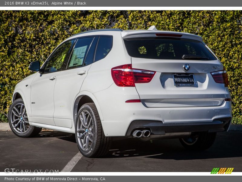 Alpine White / Black 2016 BMW X3 xDrive35i