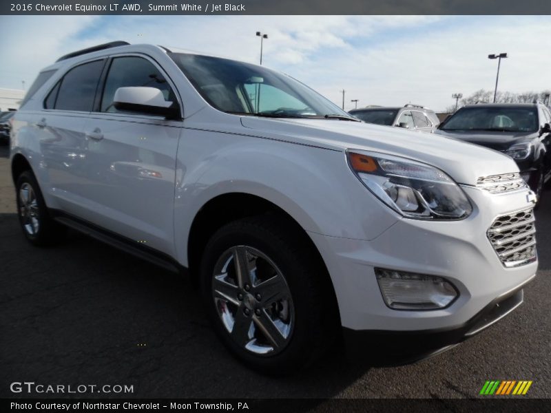 Summit White / Jet Black 2016 Chevrolet Equinox LT AWD