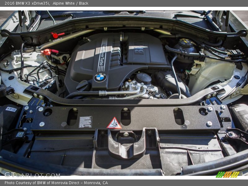 Alpine White / Black 2016 BMW X3 xDrive35i