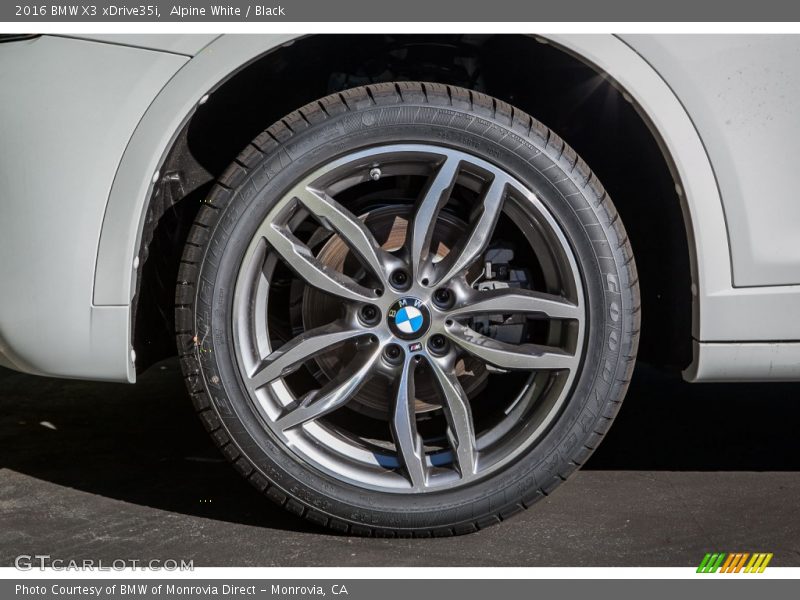 Alpine White / Black 2016 BMW X3 xDrive35i