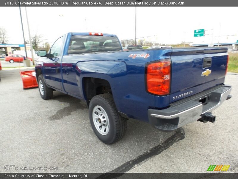 Deep Ocean Blue Metallic / Jet Black/Dark Ash 2015 Chevrolet Silverado 2500HD WT Regular Cab 4x4