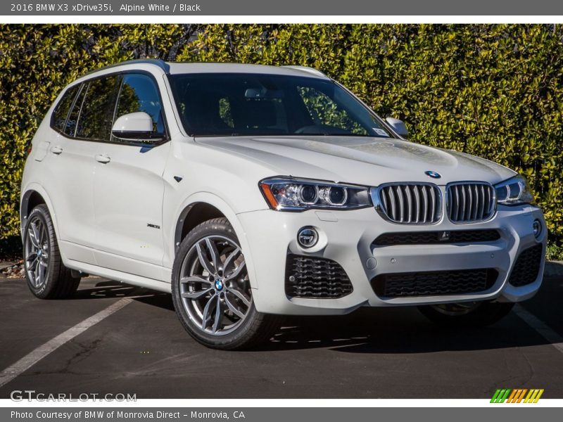 Front 3/4 View of 2016 X3 xDrive35i