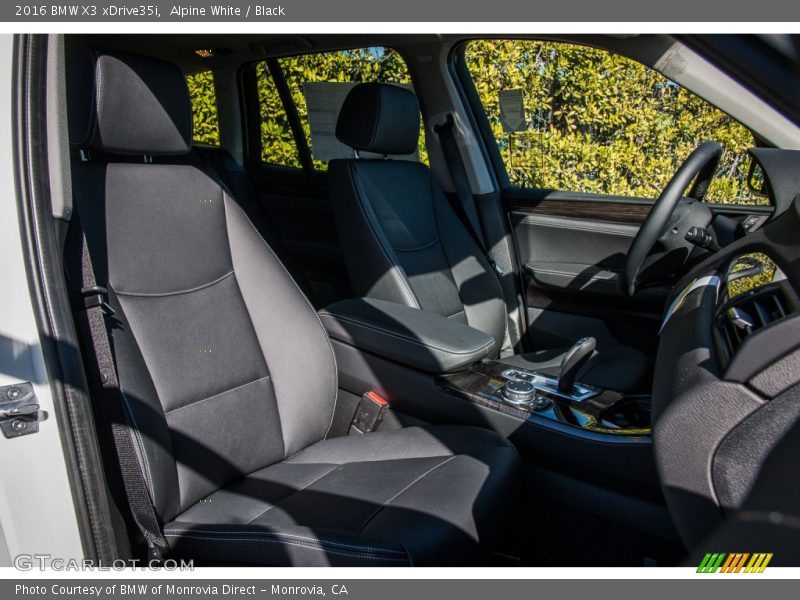 Alpine White / Black 2016 BMW X3 xDrive35i