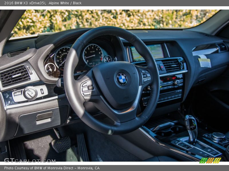 Alpine White / Black 2016 BMW X3 xDrive35i