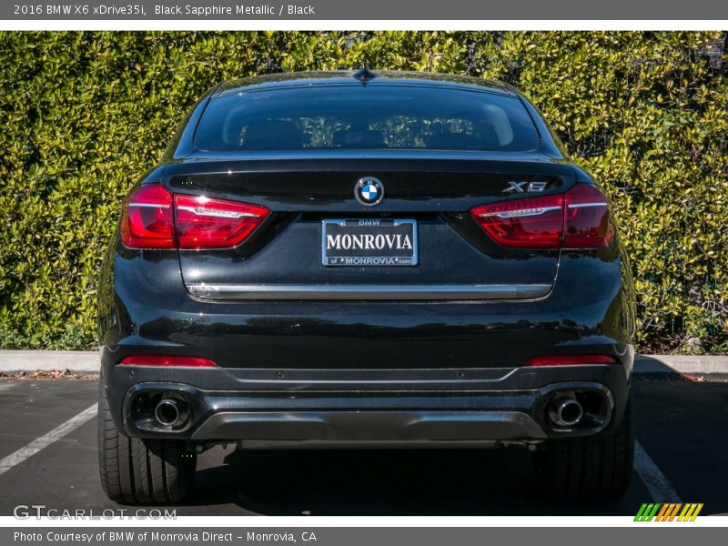 Black Sapphire Metallic / Black 2016 BMW X6 xDrive35i