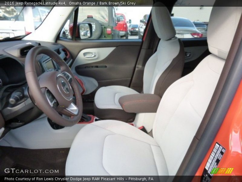 Front Seat of 2016 Renegade Latitude 4x4