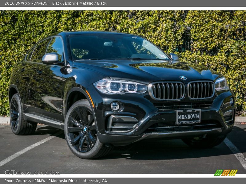 Black Sapphire Metallic / Black 2016 BMW X6 xDrive35i