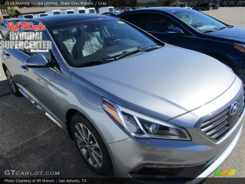 Shale Gray Metallic / Gray 2016 Hyundai Sonata Limited