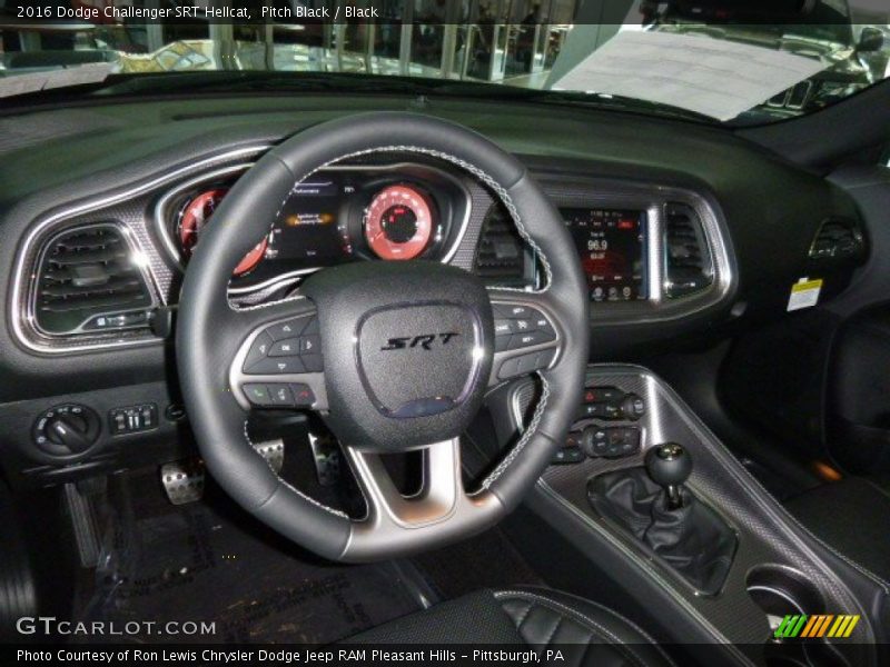 Dashboard of 2016 Challenger SRT Hellcat