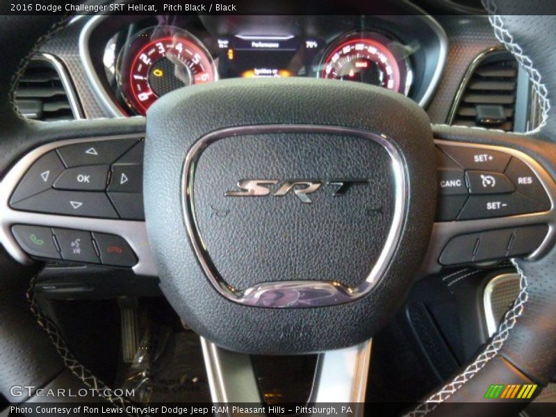 Pitch Black / Black 2016 Dodge Challenger SRT Hellcat