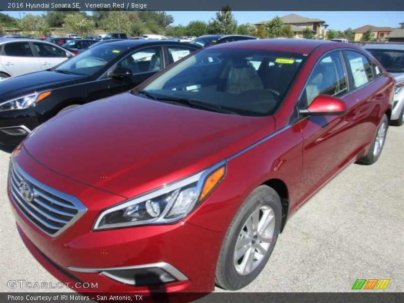 Venetian Red / Beige 2016 Hyundai Sonata SE