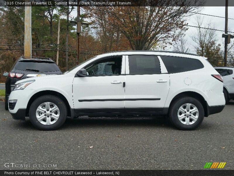 Summit White / Dark Titanium/Light Titanium 2016 Chevrolet Traverse LS