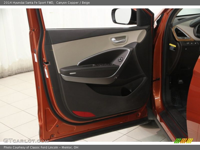 Canyon Copper / Beige 2014 Hyundai Santa Fe Sport FWD