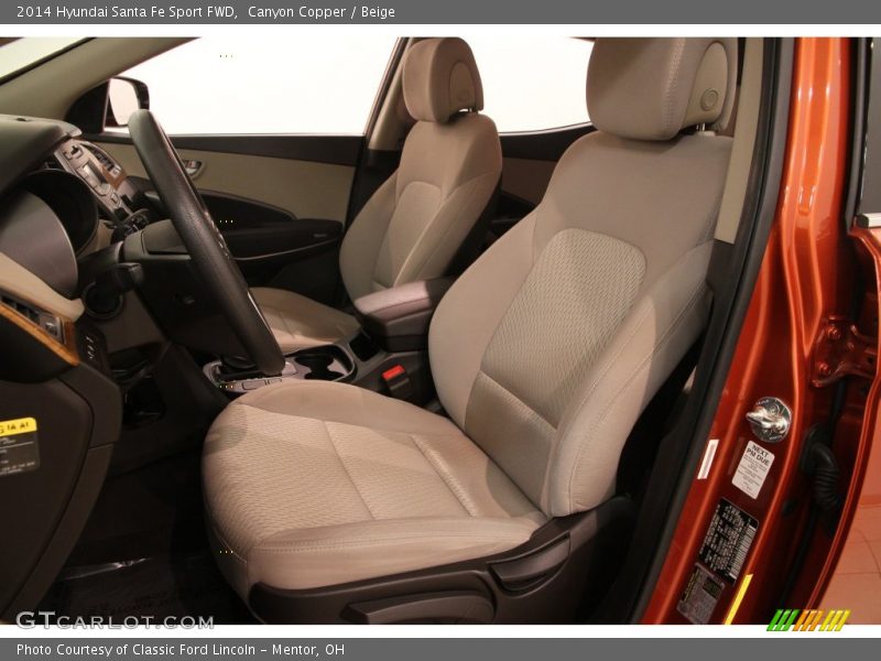  2014 Santa Fe Sport FWD Beige Interior
