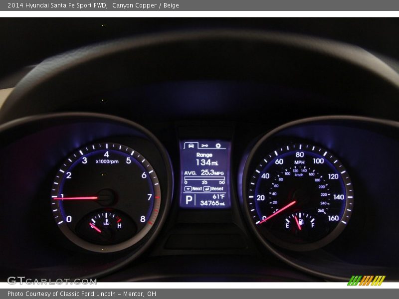  2014 Santa Fe Sport FWD FWD Gauges