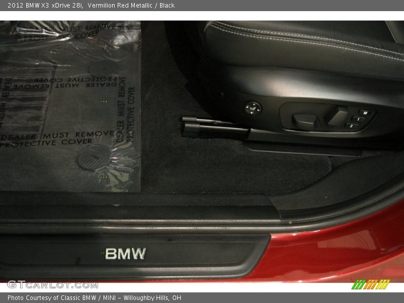 Vermilion Red Metallic / Black 2012 BMW X3 xDrive 28i