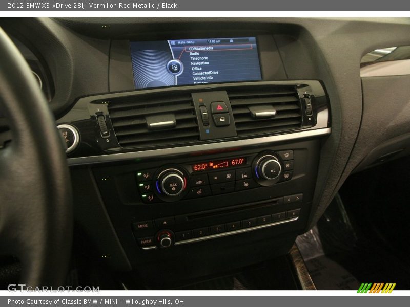 Vermilion Red Metallic / Black 2012 BMW X3 xDrive 28i