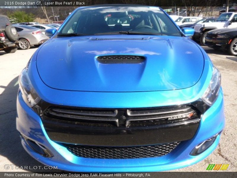 Laser Blue Pearl / Black 2016 Dodge Dart GT