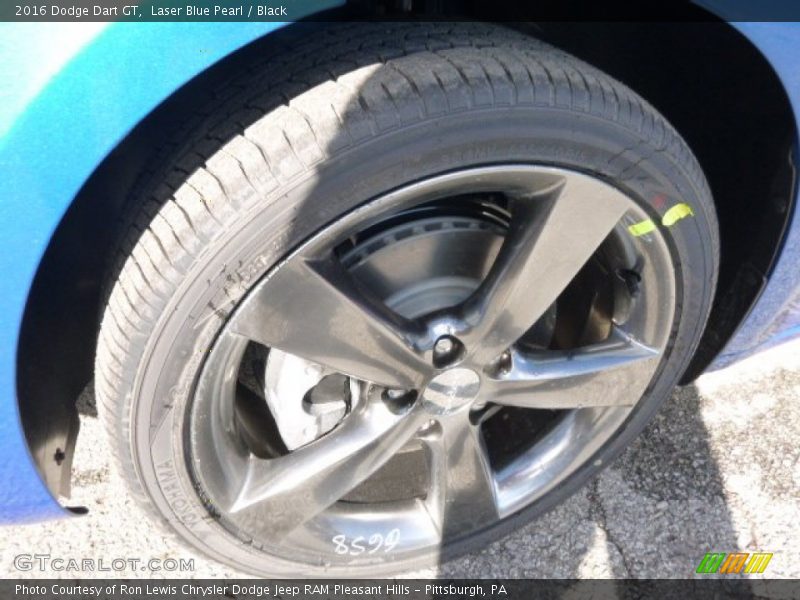 Laser Blue Pearl / Black 2016 Dodge Dart GT