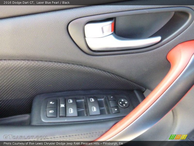 Laser Blue Pearl / Black 2016 Dodge Dart GT