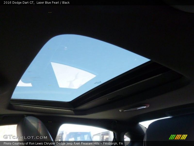 Laser Blue Pearl / Black 2016 Dodge Dart GT