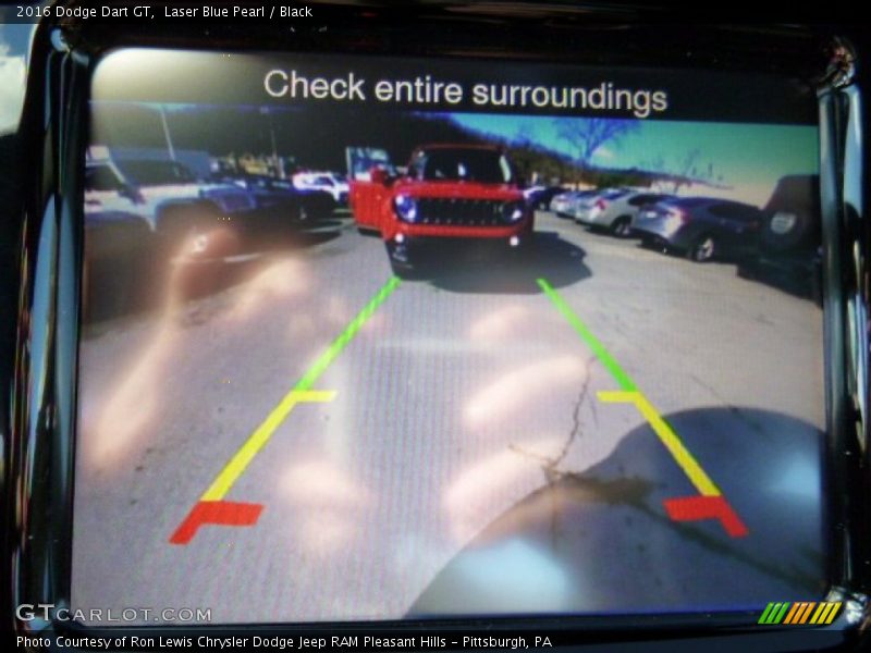 Laser Blue Pearl / Black 2016 Dodge Dart GT