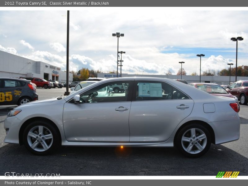 Classic Silver Metallic / Black/Ash 2012 Toyota Camry SE