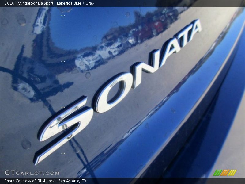 Lakeside Blue / Gray 2016 Hyundai Sonata Sport