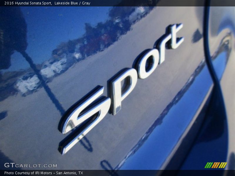 Lakeside Blue / Gray 2016 Hyundai Sonata Sport