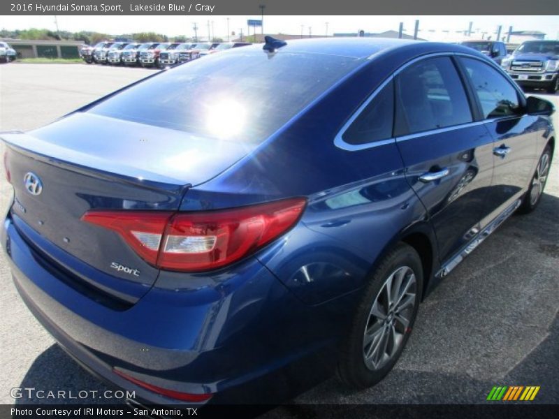 Lakeside Blue / Gray 2016 Hyundai Sonata Sport