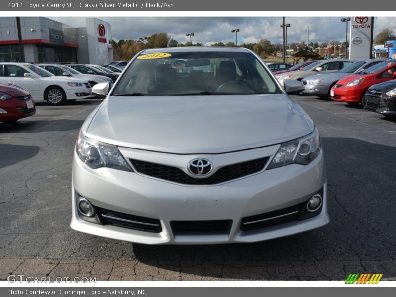 Classic Silver Metallic / Black/Ash 2012 Toyota Camry SE