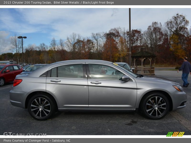 Billet Silver Metallic / Black/Light Frost Beige 2013 Chrysler 200 Touring Sedan