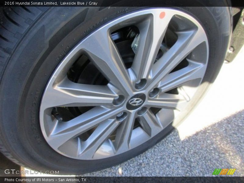 Lakeside Blue / Gray 2016 Hyundai Sonata Limited