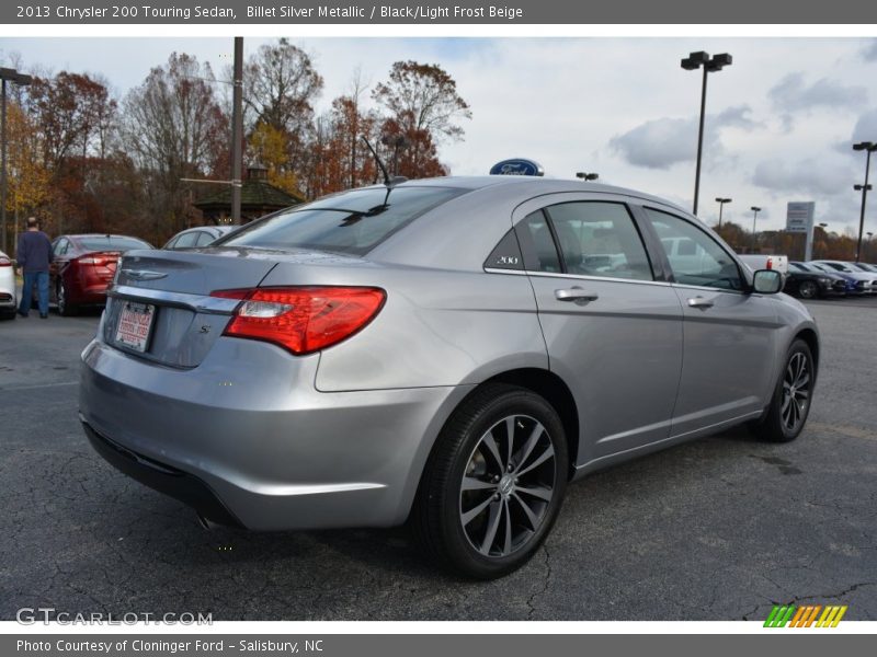 Billet Silver Metallic / Black/Light Frost Beige 2013 Chrysler 200 Touring Sedan