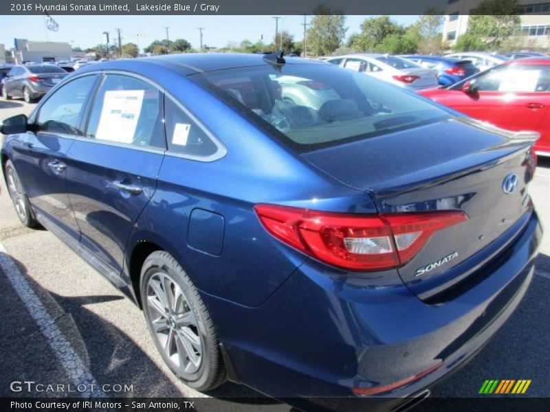 Lakeside Blue / Gray 2016 Hyundai Sonata Limited