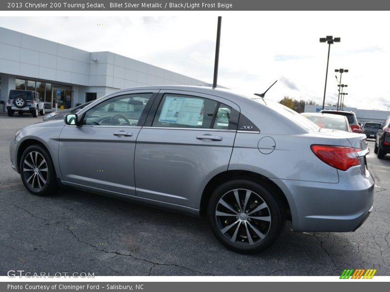 Billet Silver Metallic / Black/Light Frost Beige 2013 Chrysler 200 Touring Sedan