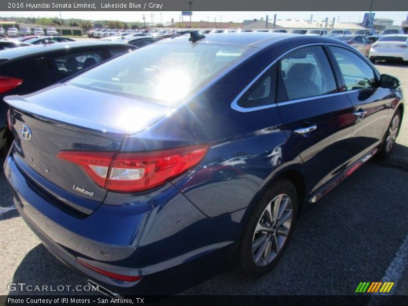 Lakeside Blue / Gray 2016 Hyundai Sonata Limited