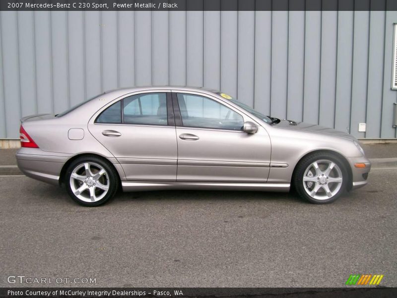 Pewter Metallic / Black 2007 Mercedes-Benz C 230 Sport