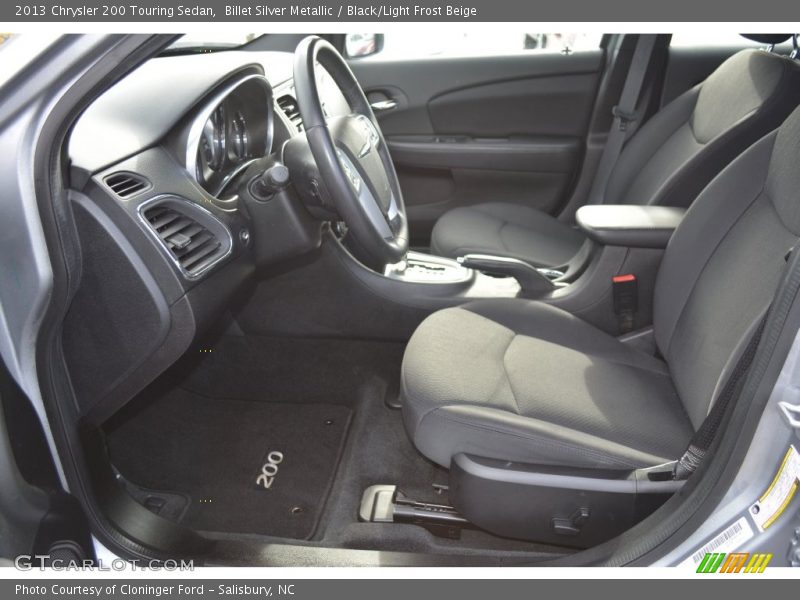 Billet Silver Metallic / Black/Light Frost Beige 2013 Chrysler 200 Touring Sedan