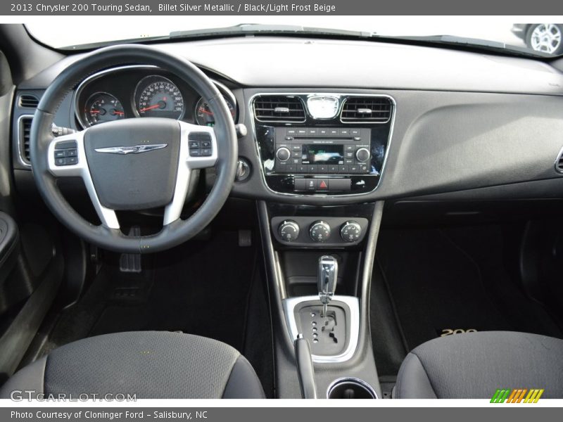 Billet Silver Metallic / Black/Light Frost Beige 2013 Chrysler 200 Touring Sedan